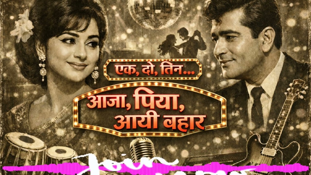Ek Do Teen…||  Aaja Piya Aayi Bahar | Retro Disco Mix 1960s Bollywood Romantic Song 💃✨