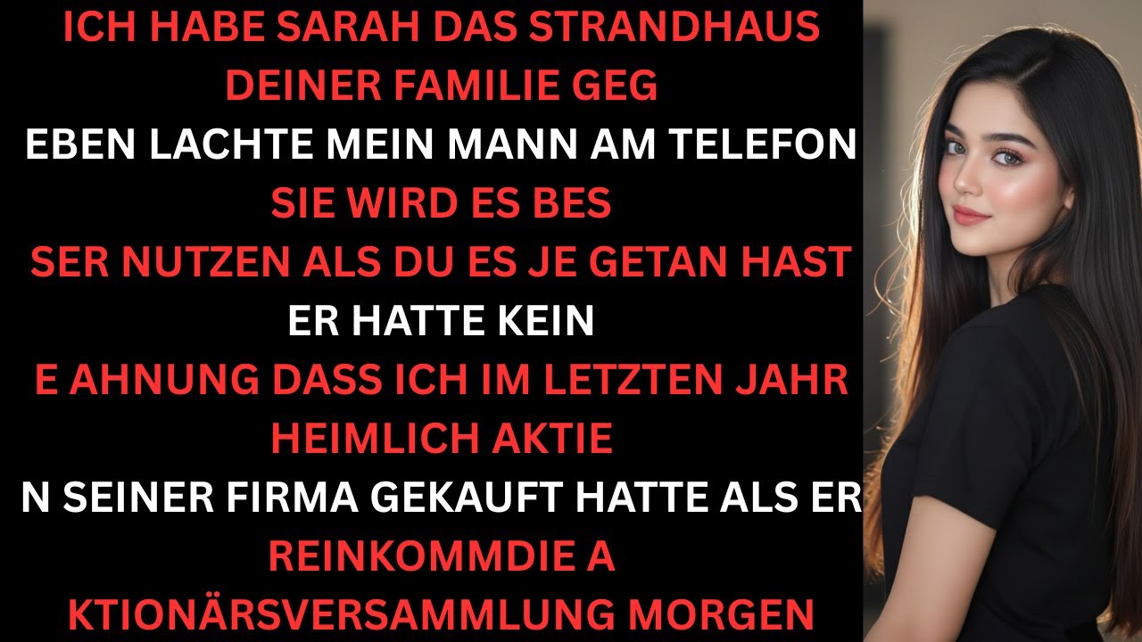 Mein Mann gab mein Erbe seiner Geliebten  er wusste nicht dass ich seine Firma besaß