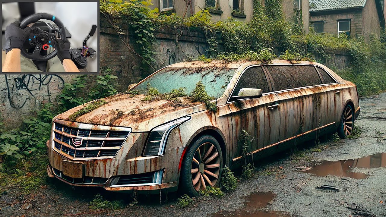 Rebuilding Cadillac XTS Limousine - Forza Horizon 5 Steering Wheel Gameplay