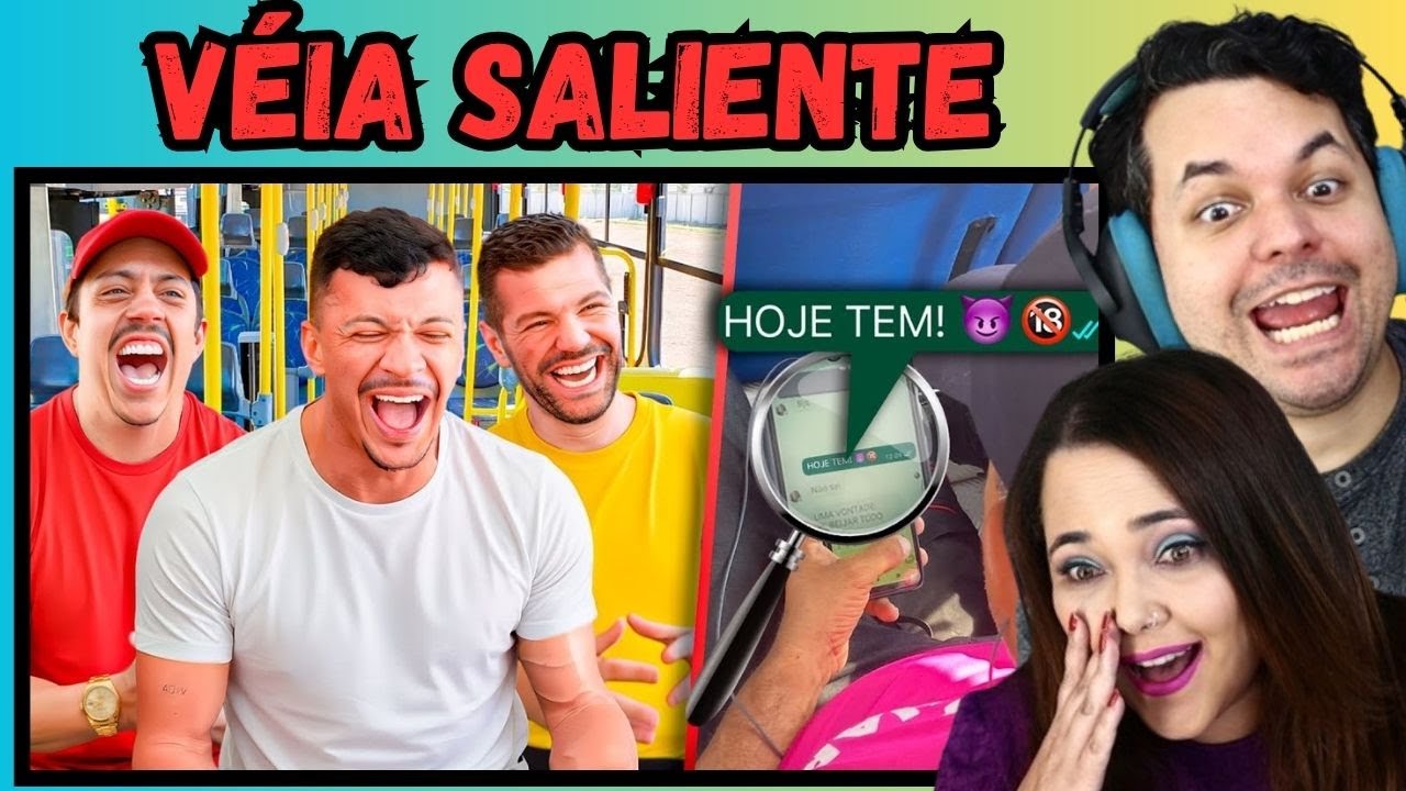 PESSOAS FLAGRADAS NO ÔNIBUS FALANDO SAF4DEZAS!😈 (Renato Albani Victor Sarro) Canal Canalha // REACT