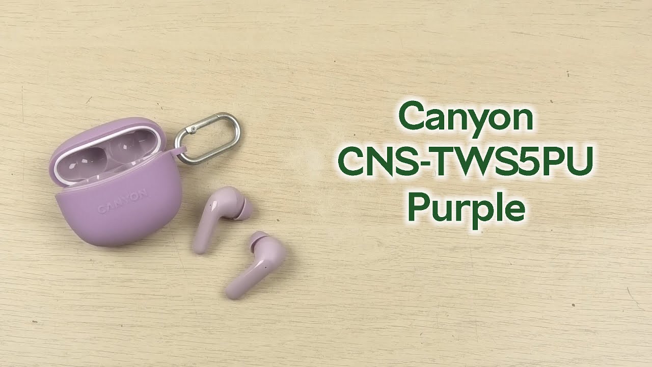 Розпаковка Canyon TWS-5 Purple (CNS-TWS5PU)