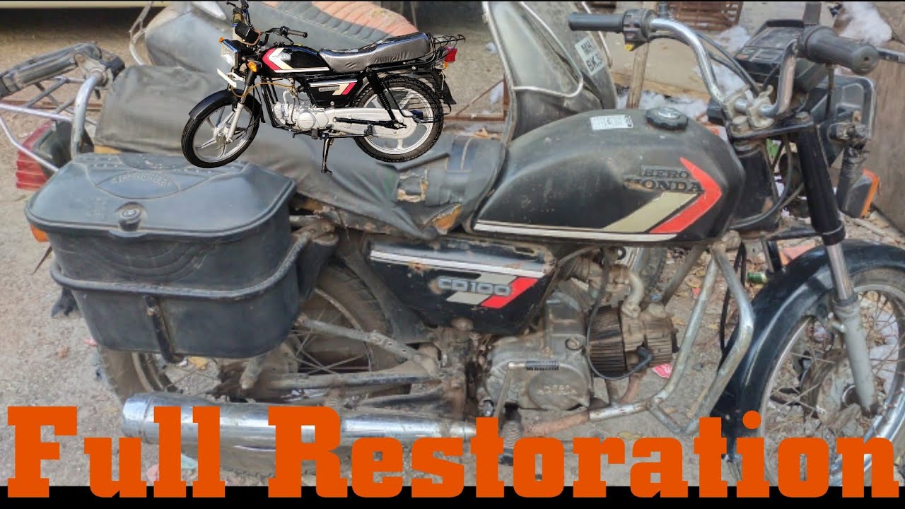 Hero Honda CD100 Full Restoration Old Motorcycle #repenting #CD100 1986 Model #Restoration