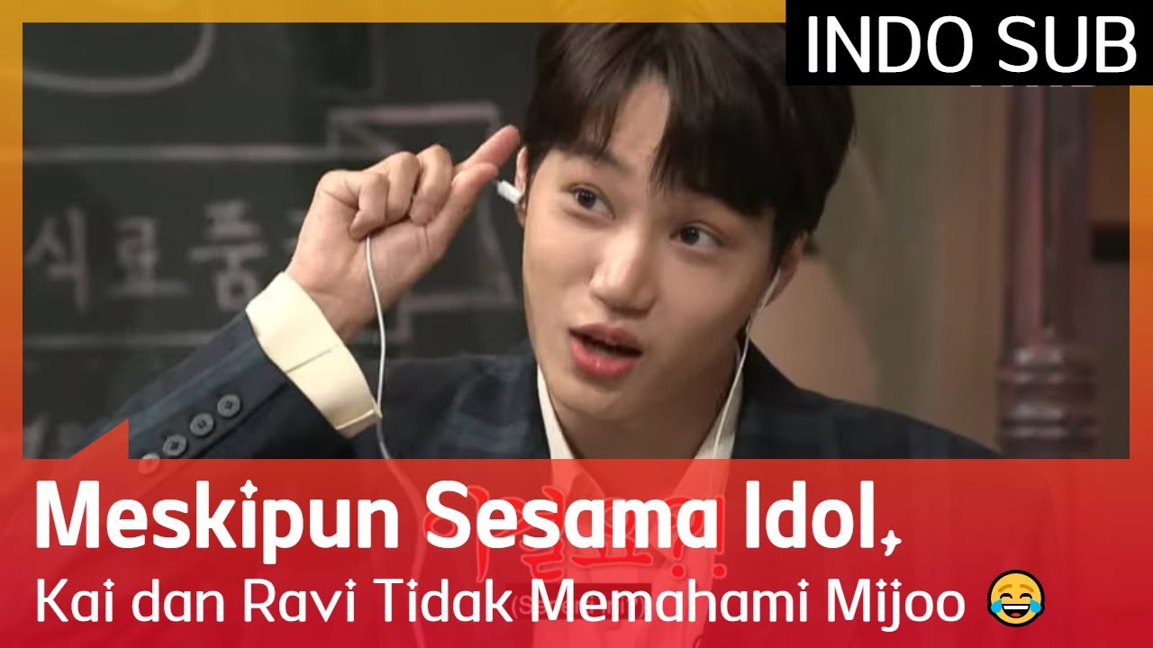Meskipun Sesama Idol, Kai dan Ravi Tidak Memahami Mijoo 😂 #IdolSongDictationContest  🇮🇩SUB INDO🇮🇩