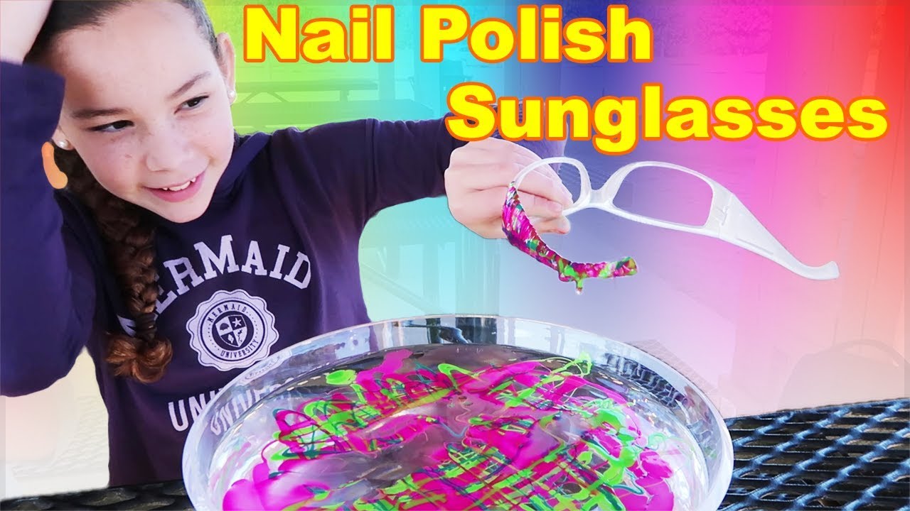 DIY Nail Polish Sunglasses! (Haschak Sisters)