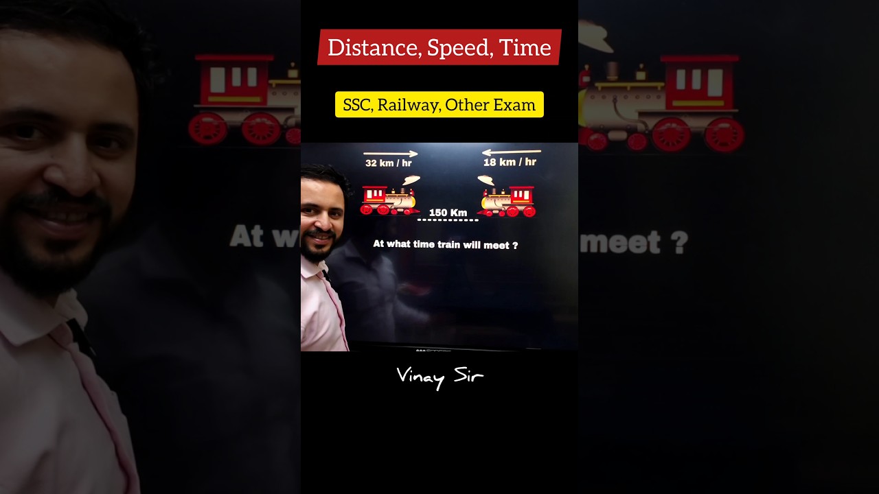 Speed Time Distance Trick | Maths for railway, SSC GD Defence #short #mathstricks | Trains Question