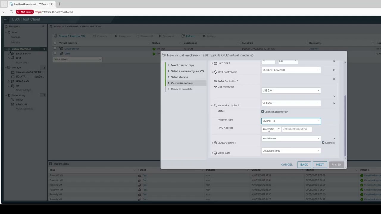 Create a VM in VMware ESXi | Home Lab