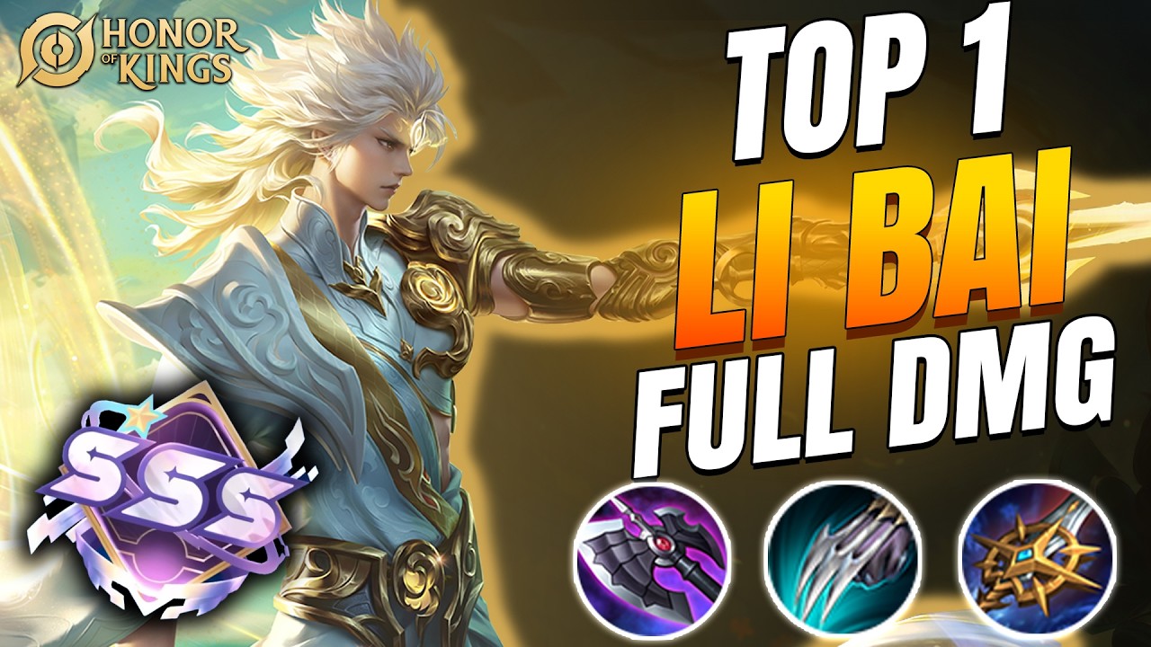 TOP 1 LI BAI ⚔️ UNSTOPPABLE IN HIGH RANK! | Honor of Kings
