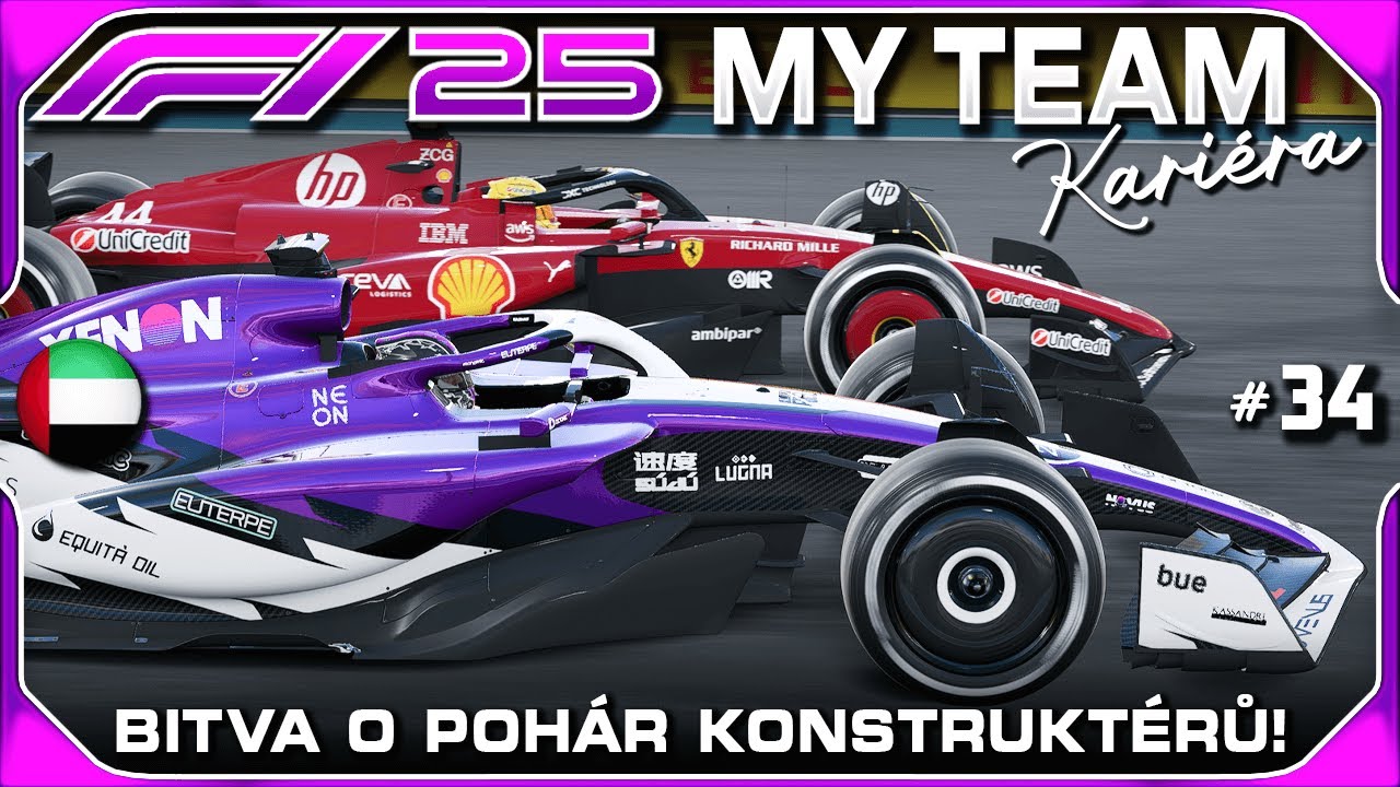 Velké Finále! Bitva o Pohár Konstruktérů 2026! #34 | F1 25 My Team Kariéra CZ Let's Play