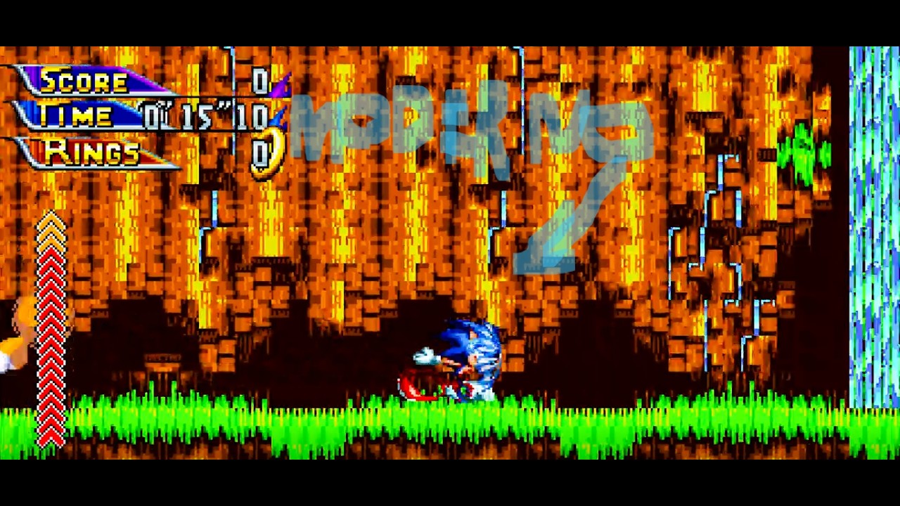 Eu joguei sonic 3 A.I.R com o sonic moderno