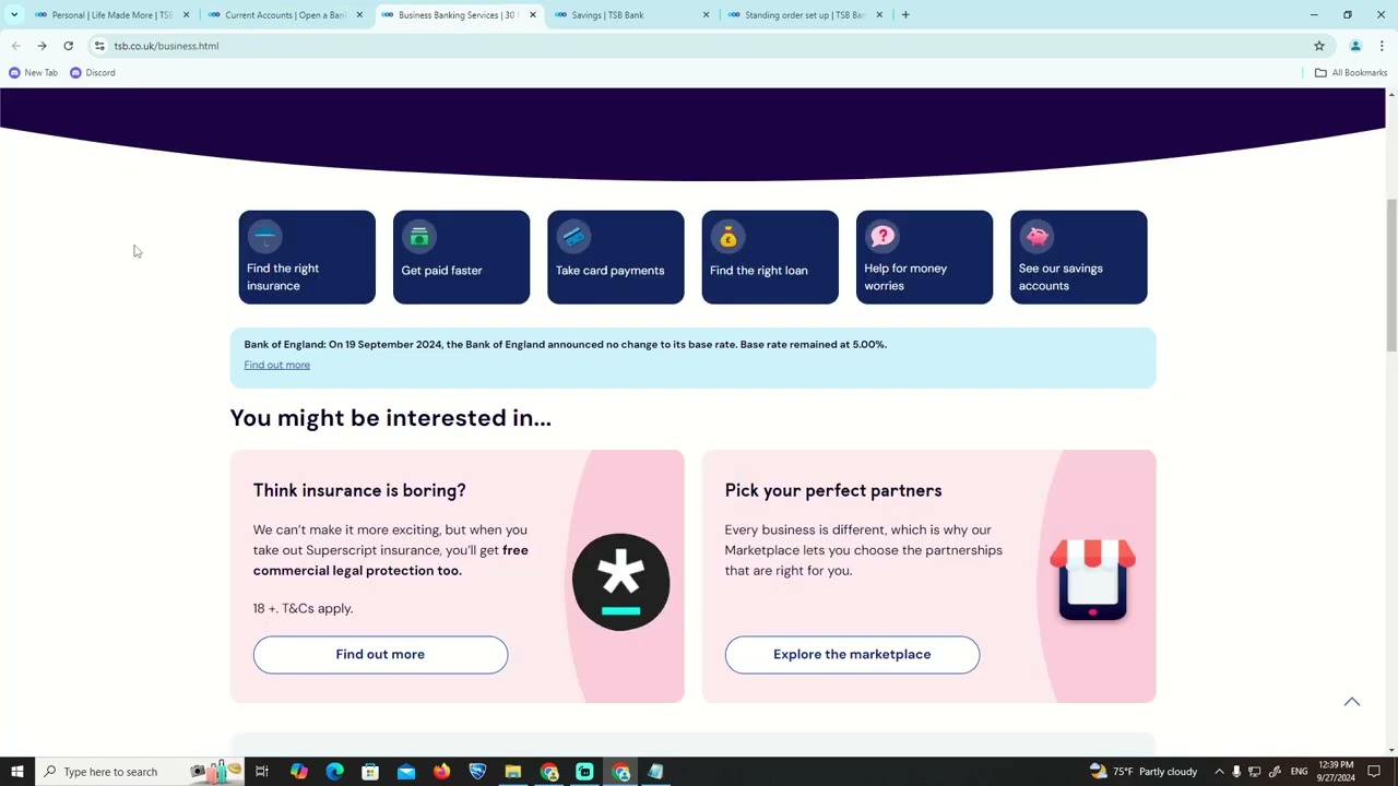 How to Set Up Standing Order on TSB