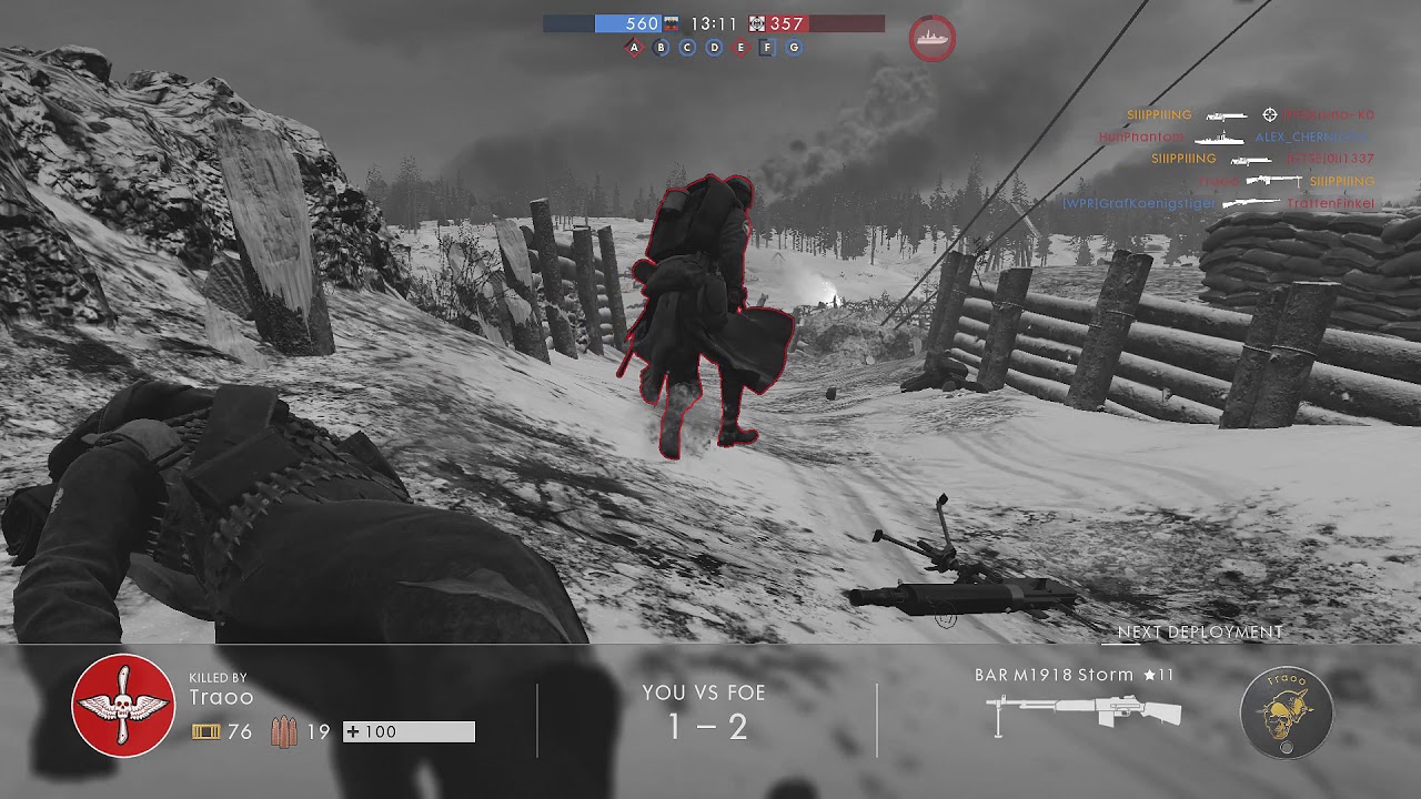 Battlefield 1 - Perino Model 1908 Low weight - New LMG - support