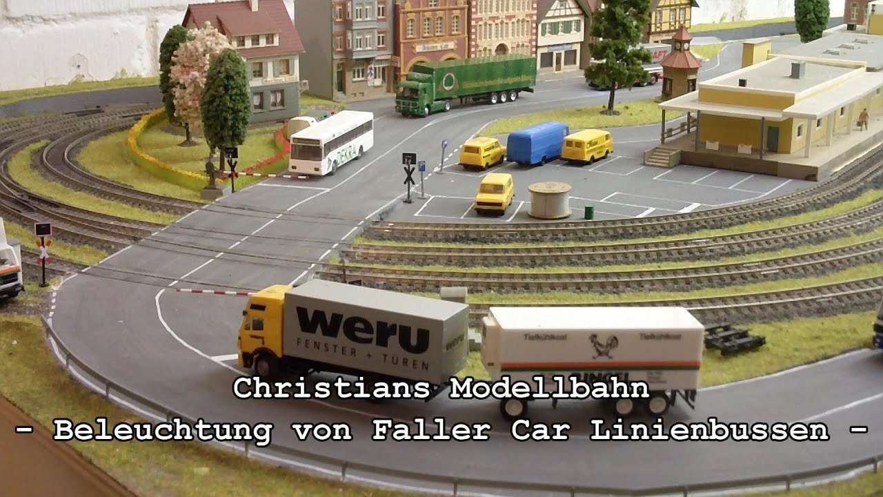 Beleuchtung eines Faller Car System Linienbus