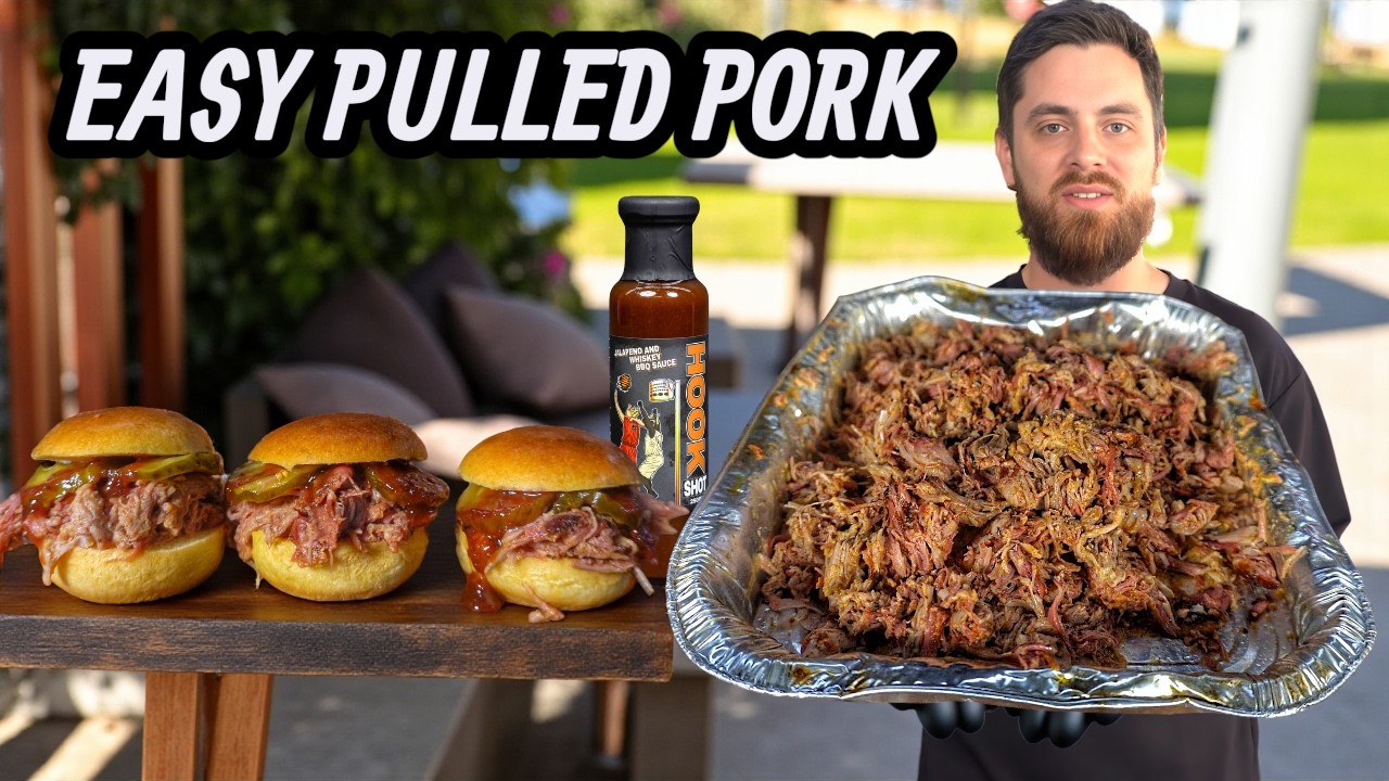 Easy Pulled Pork in a Charcoal BBQ for Beginners