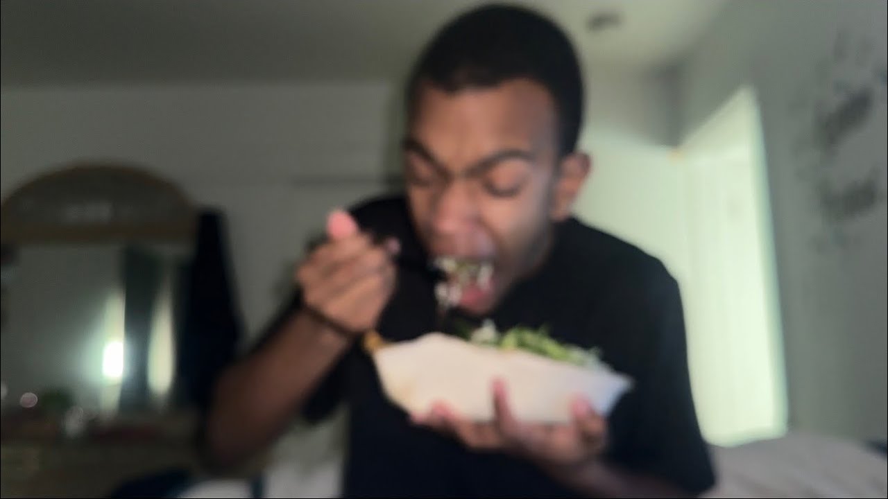 Blurry Chipotle Mukbang w/ KFC