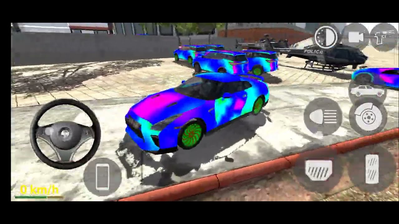 Indian 3d car driving 🚓 attack 🚁 helicopter ll gameplay #automobile #gamingvideos 