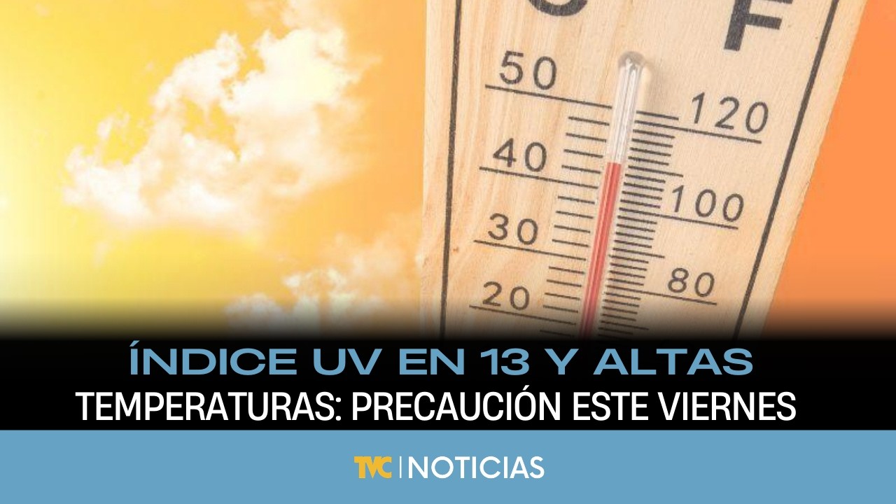 Índice UV en 13 y altas temperaturas: Precaución este viernes