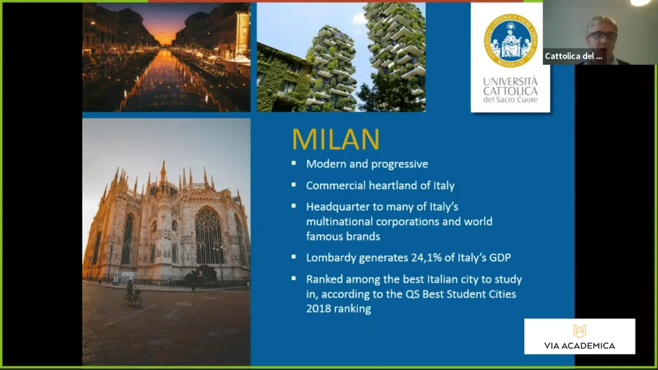 Cattolica University, Milano | Study in Italy