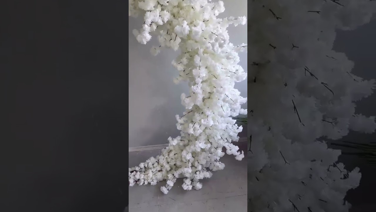 Wedding artificial flower arch backdrop #flowerbackdrop #flowerarch #weddingarch