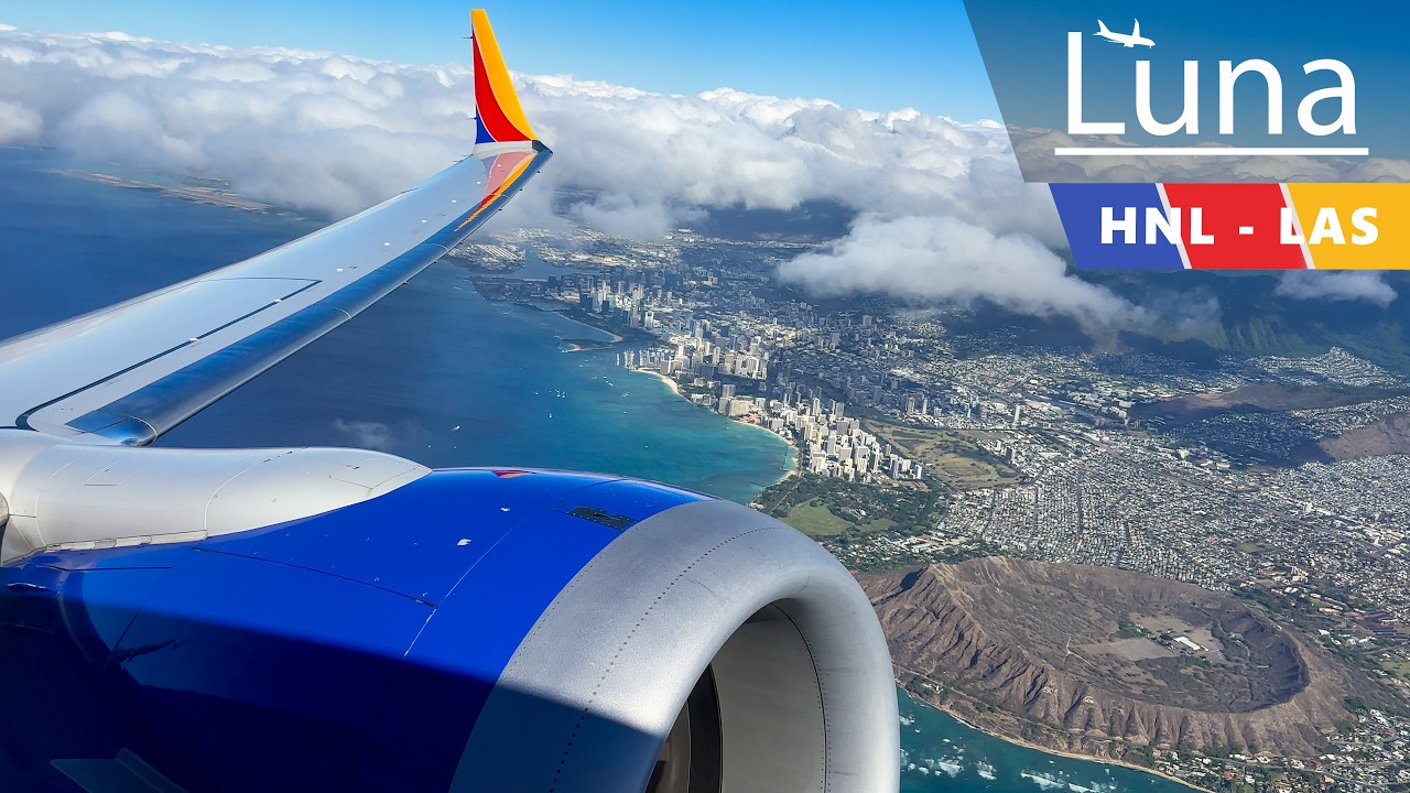 Southwest Airlines Boeing 737 MAX 8 Flight From Honolulu to Las Vegas