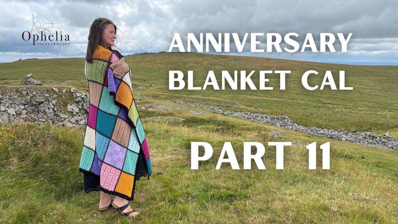 2025 Anniversary Blanket |  Part 11 A Stunning Border  | Ophelia Talks Crochet