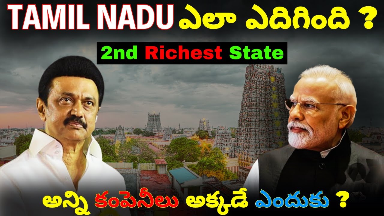 How Tamil Nadu Become India's Second Richest State || Tamil Nadu Economy Explained