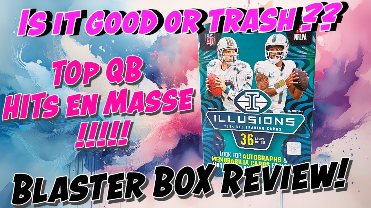 2024 Illusions Football Blaster Box HUGE QB Hits & Mem Card! Holo Heroes Hunt!