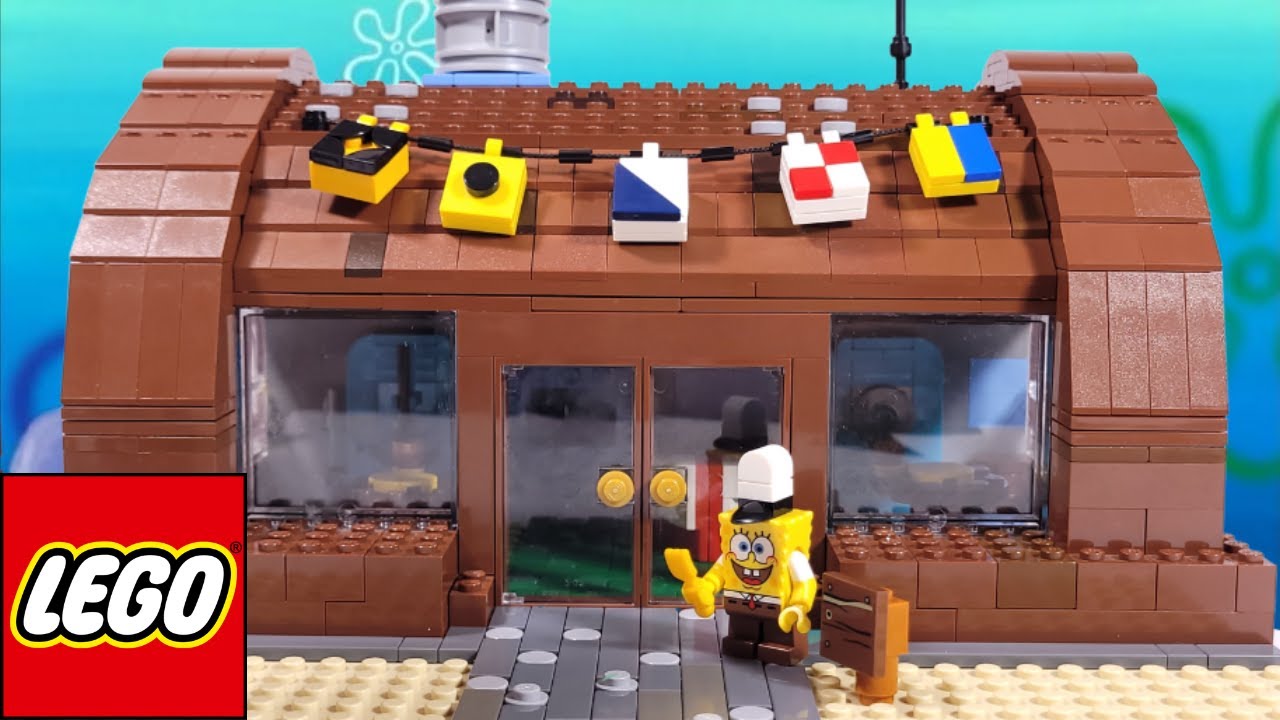 Я построил Красти Краб с полным интерьером - Lego Spongebob