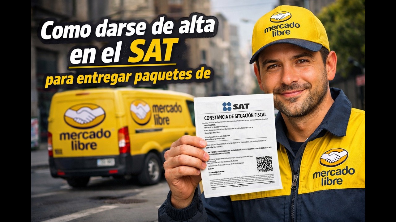 ¿Cómo me doy de alta en el SAT para entregar paquetes DE  MERCADO LIBRE?