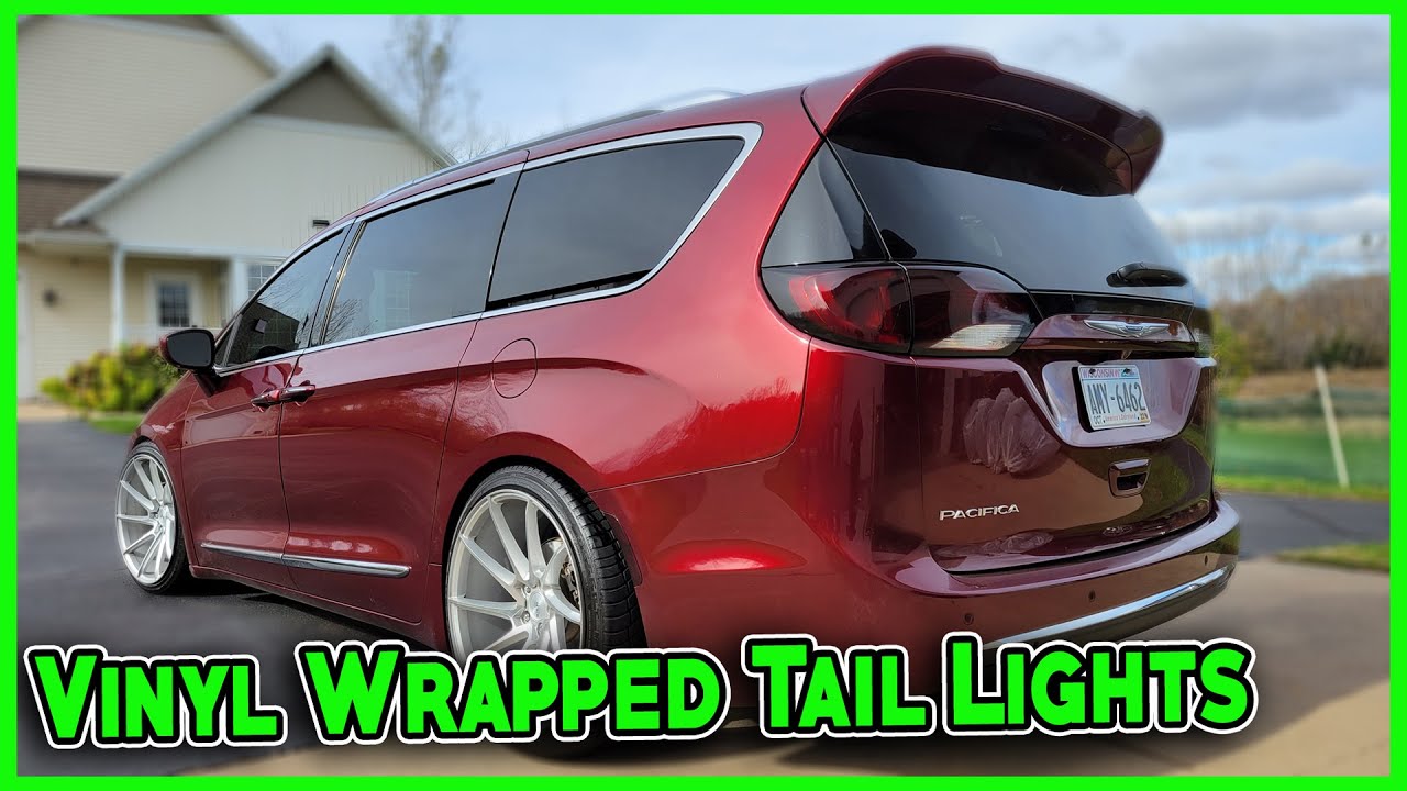 Vinyl Wrapped Tail Lights on my 2018 Chrysler Pacifica