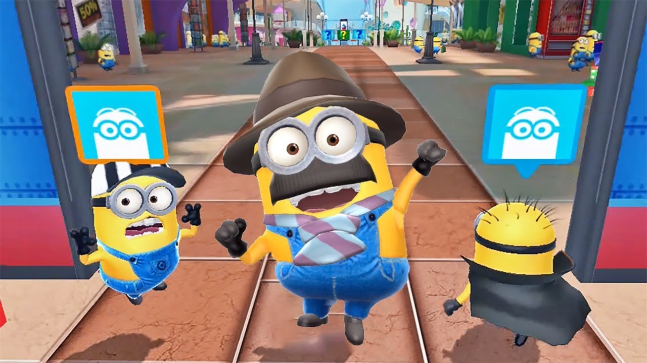 Minion Rush Time-Attack | Dad Minion running in The Mall