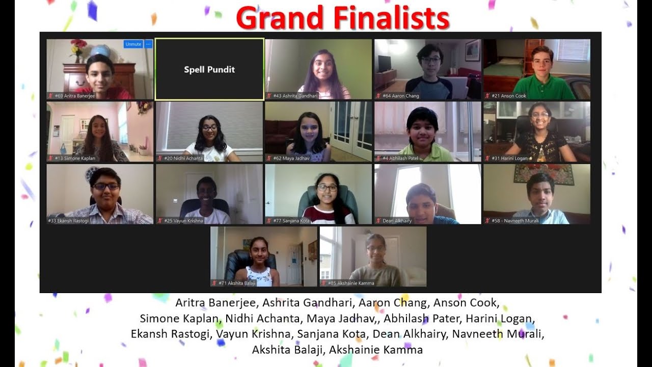 2020 SpellPundit Online National Spelling Bee Finals