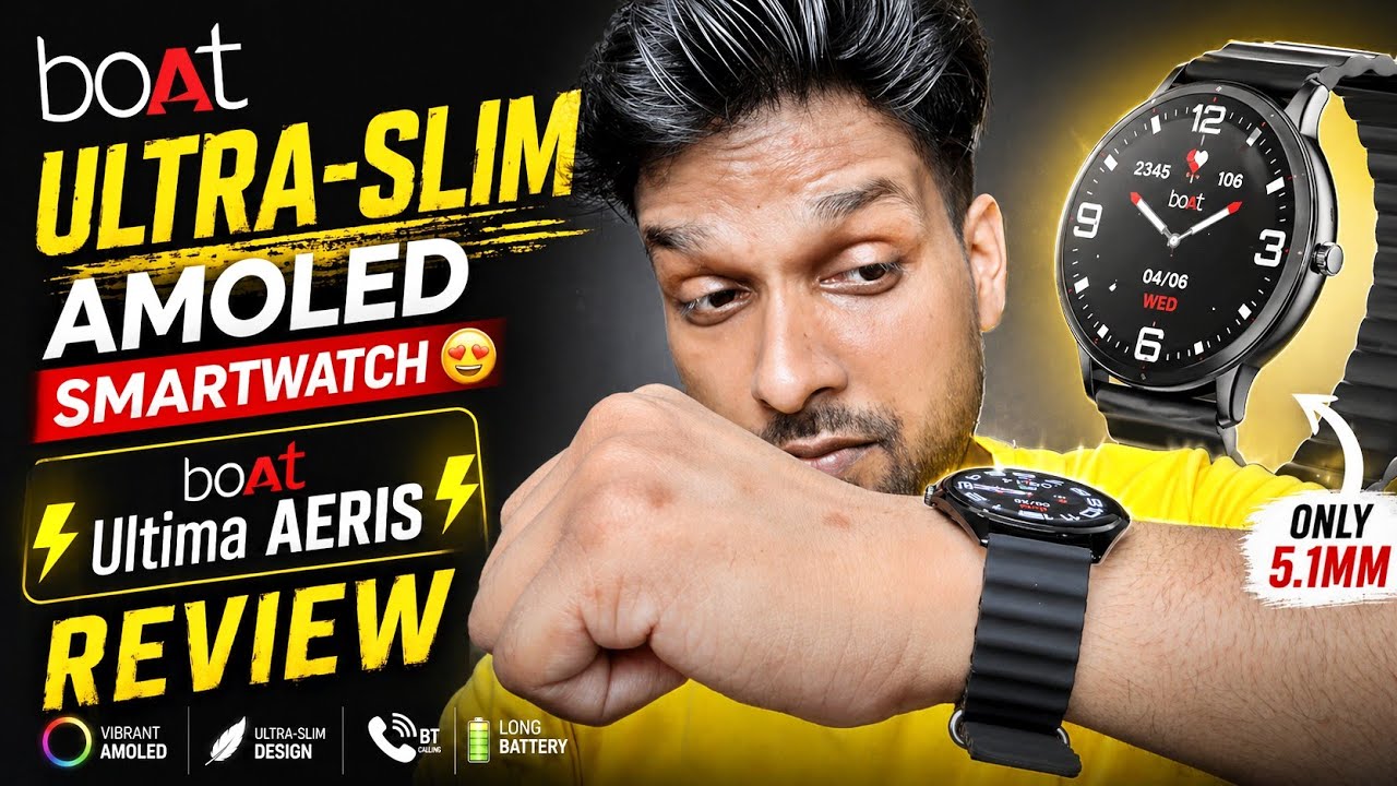 Tested Ultra-Slim Metal Design Amoled Smartwatch 🤩 boAt AERIS Review & Unboxing | boAt New launch