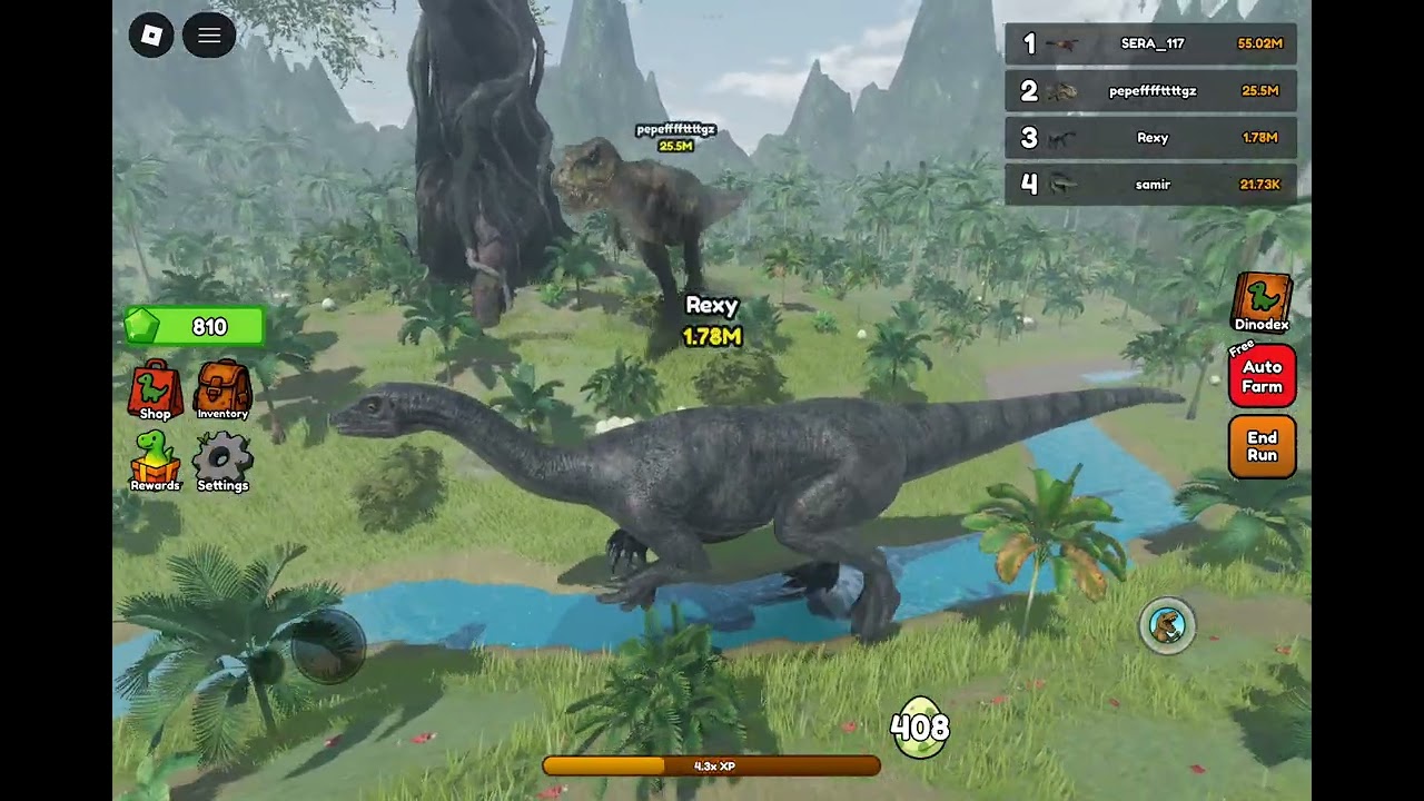 Plateosaurus T-Rex Be Dino Jurassic Dinosaur Simulation Be Dino Gameplay #2