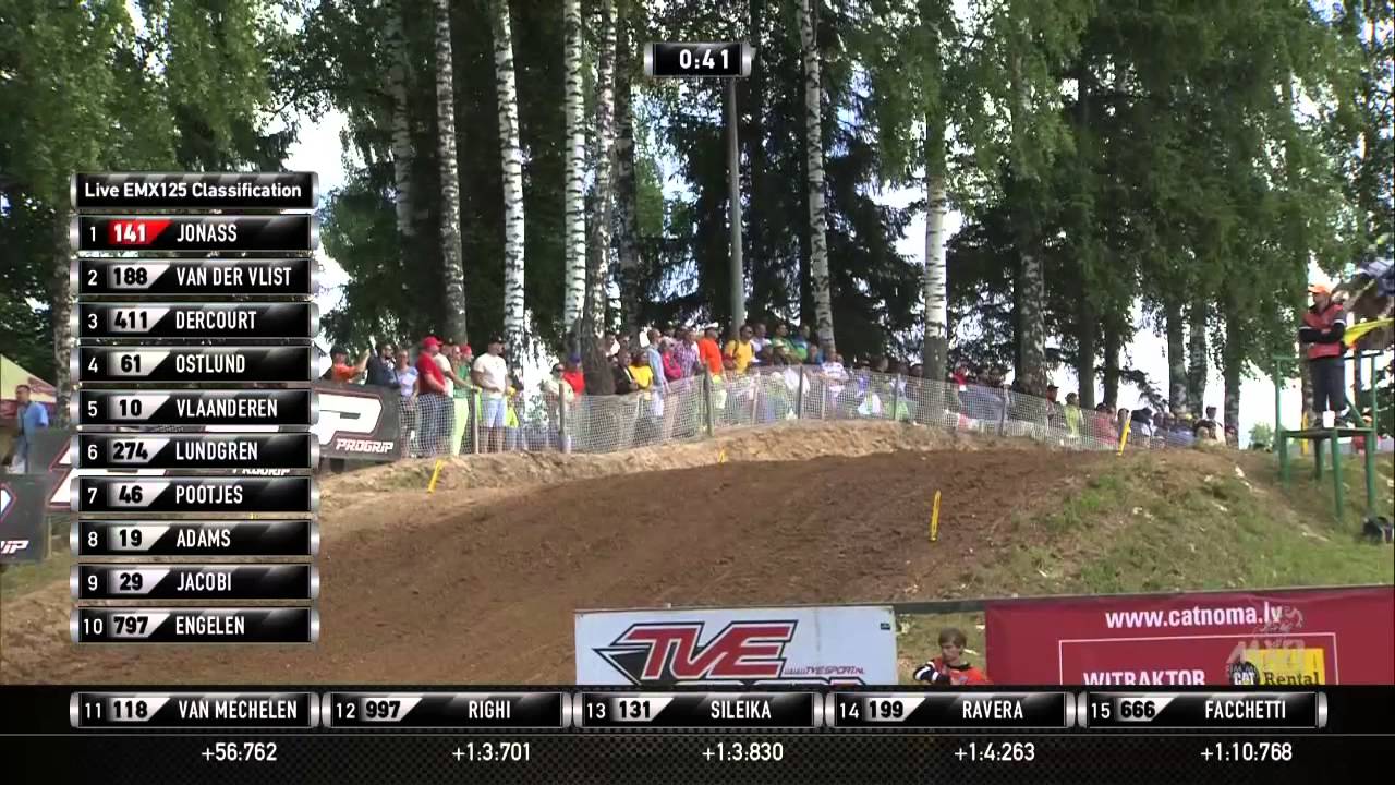 EMX125 FULL RACE 2 - Round of Latvia 2013 - Motocross
