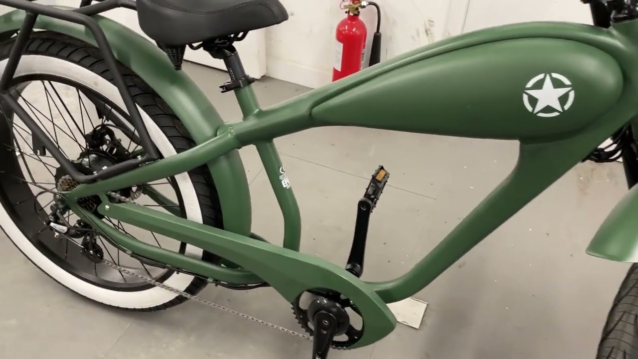 Retro Beach Cruiser E Bike 250W to 750W, high spec, great quality. From £2499