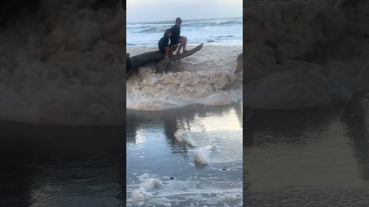 When you go to the beach after a lot of rain