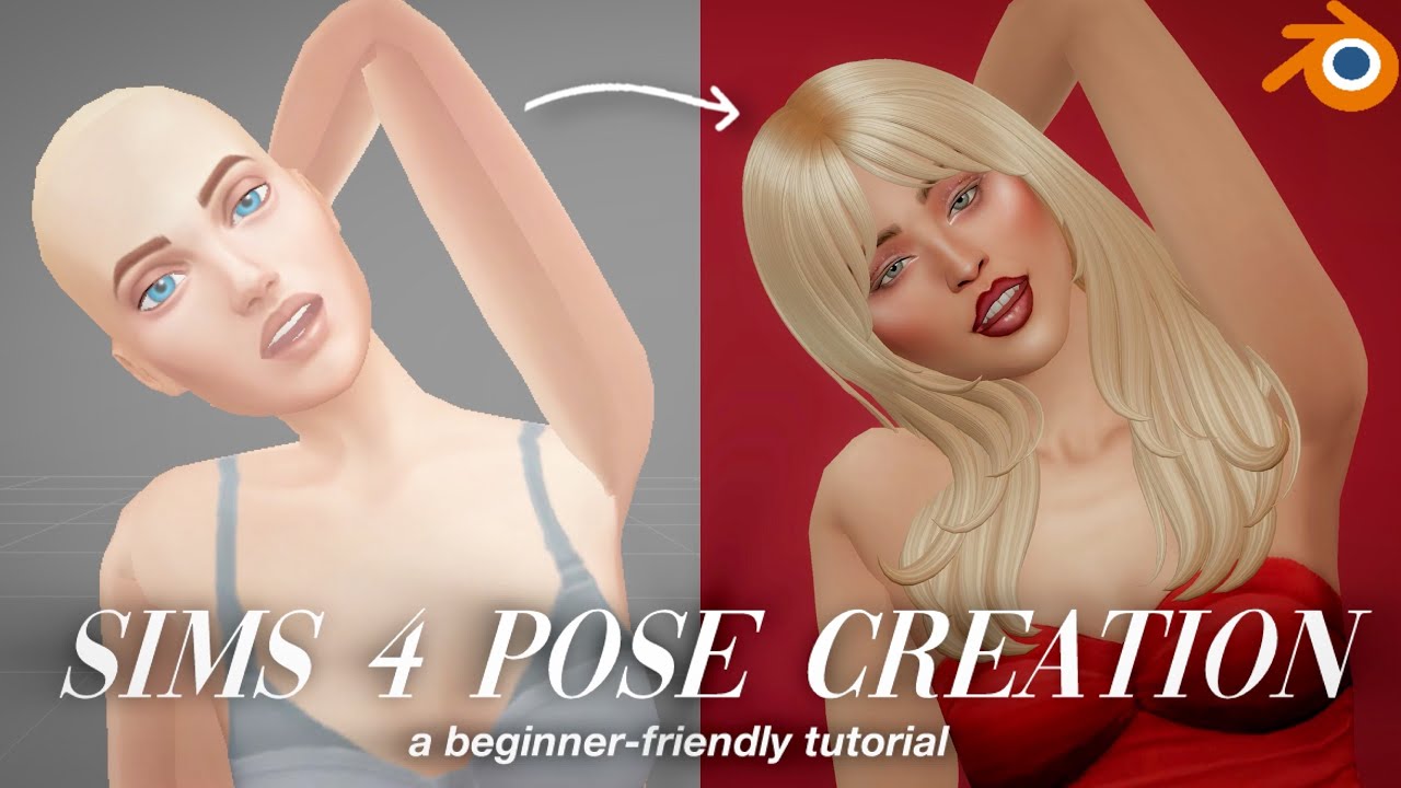 how to make Sims 4 poses (Blender, Sims4Studio) || beginner-friendly tutorial || solitasims