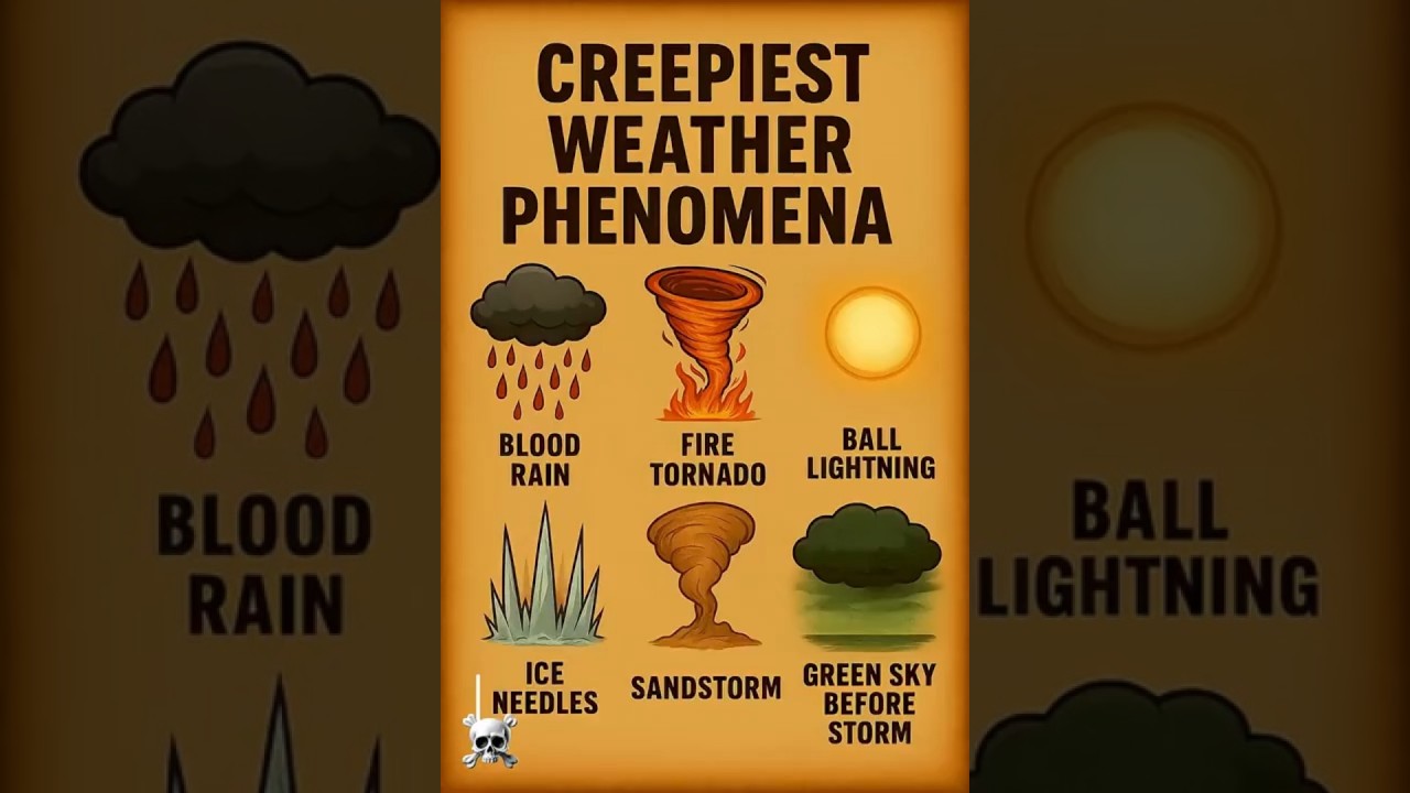 🌪️ Creepiest Weather Phenomena 😱 | Blood Rain, Fire Tornado, Ball Lightning & More