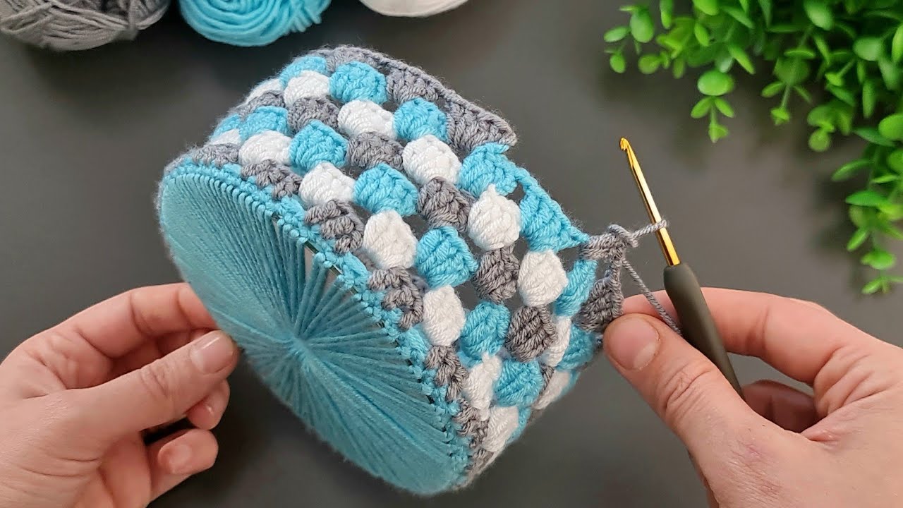SUPERB BEAUTIFUL 😉 MUY BONİTO Super easy Very useful crochet decorative basket making.