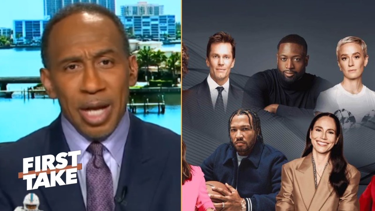 FIRST TAKE | Stephen A. reacts to Tom Brady & Dwyane Wade join JPMorganChase athlete money push