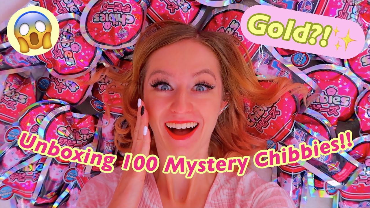 UNBOXING 100 MYSTERY SURPRISE CHIBIES TOYS!!😱🥺✨*WE FOUND A RARE GOLD?!*🤭(EXTREME ASMR!)😍