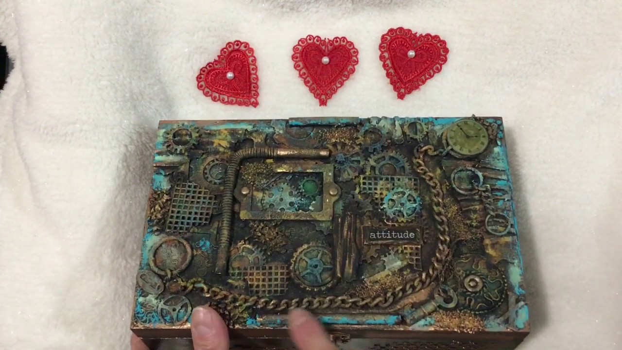 Steampunk Mixed Media Box and Goblet-10,000 Reasons Giveaway CLOSED