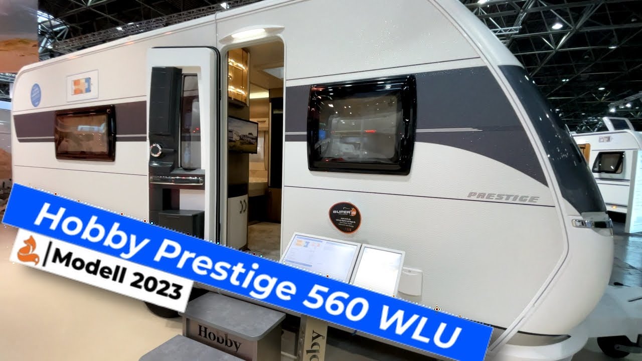 Hobby Prestige 560 WLU - 2023 🦊 Задняя ванна и односпальные кровати