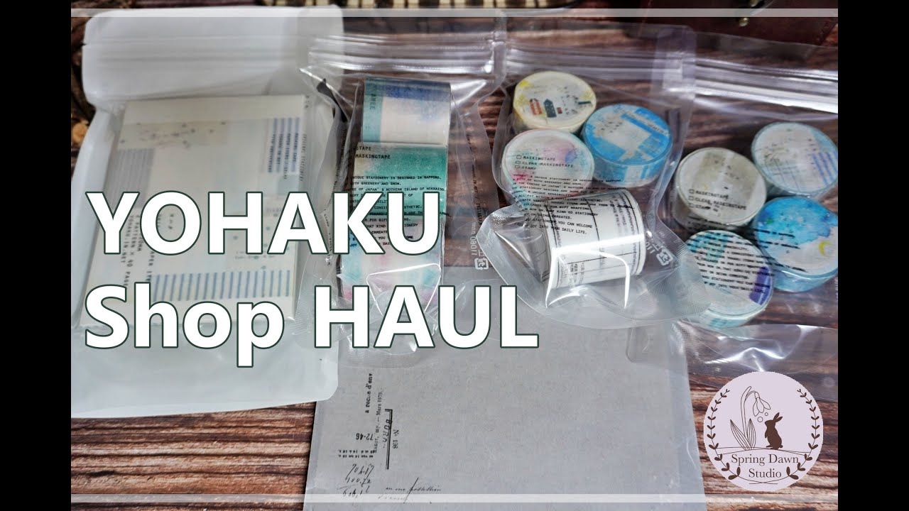 【ASMR】ヨハクさん🌙購入品紹介// Japanese Wasih Tape shop YOHAKU Shop HAUL