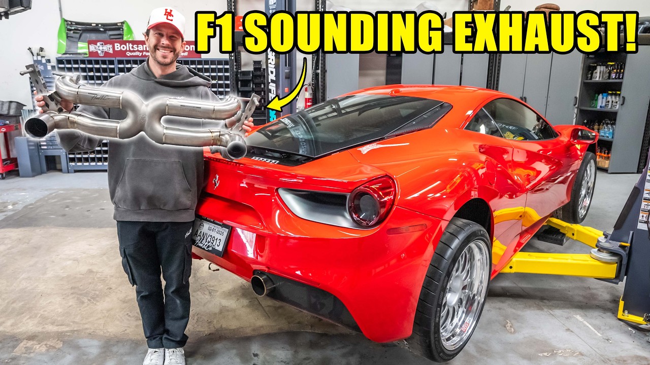 Making My Ferrari 488 as LOUD as Possible! (F1 Sounding Exhaust)