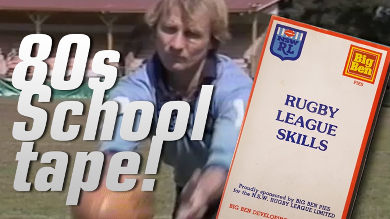 Rugby League Skills - 80s Educational video