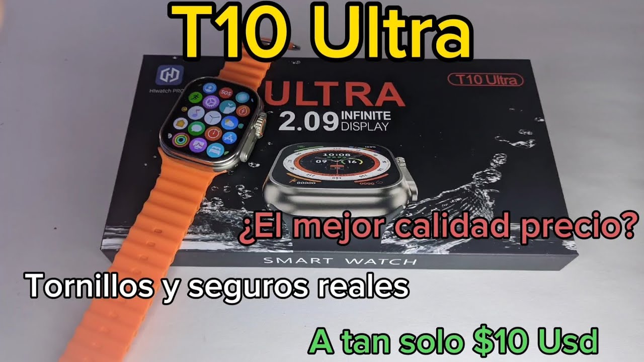 T10 Ultra, la mejor réplica calidad precio  del Apple watch ultra.