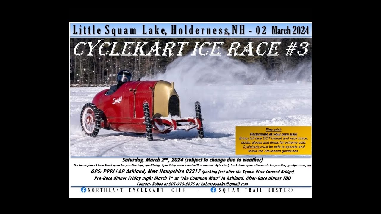 Cyclekart Ice Race 2024 - Ben's Full Video