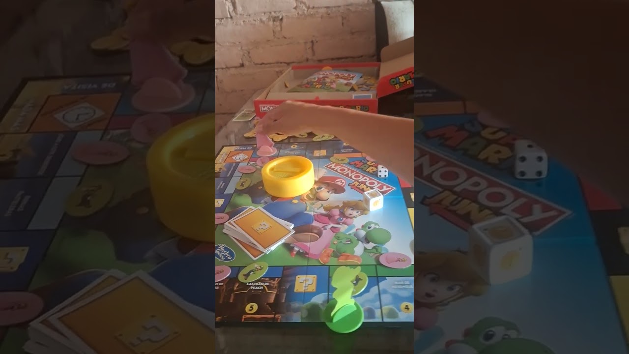 Jugando Monopolio Super Mario Junior (Juego completo).