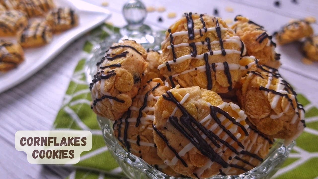 Biskut Cornflakes Rangup | Crunchy Cornflakes Cookies | Biskut Raya 2022